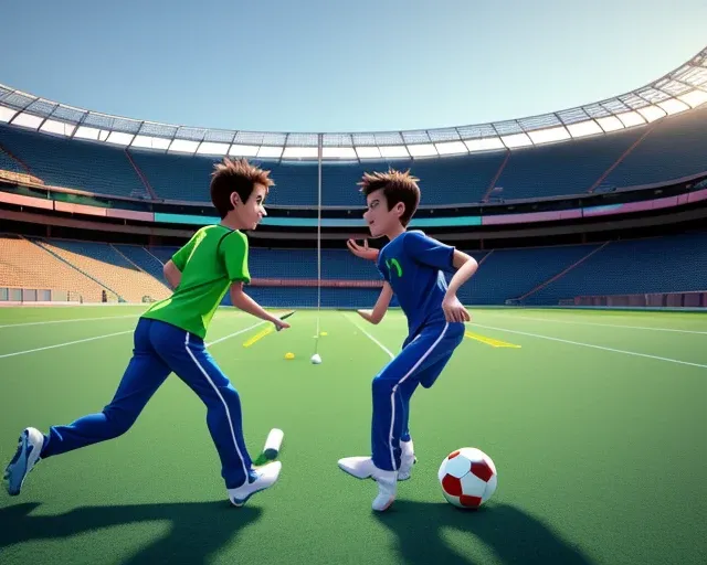 We're playing football
