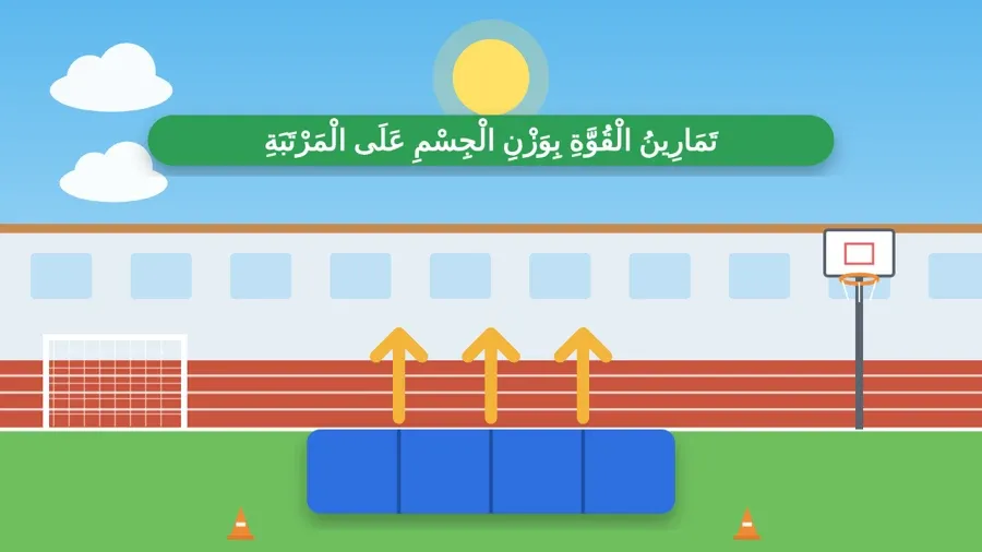 تَمَارِينُ الْقُوَّةِ بِوَزْنِ الْجِسْمِ عَلَى الْمَرْتَبَةِ
