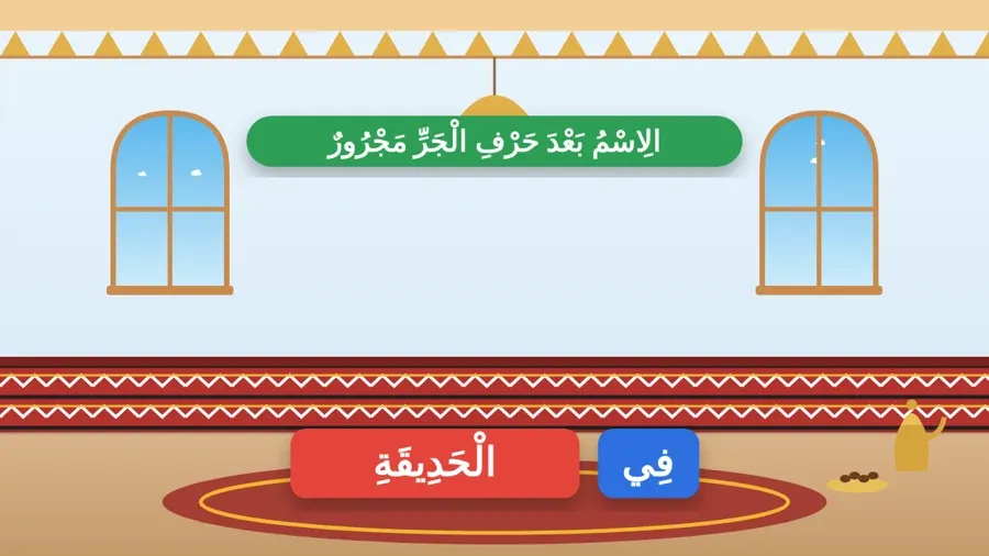 الِاسْمُ بَعْدَ حَرْفِ الْجَرِّ مَجْرُورٌ