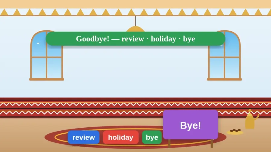 Goodbye! — review · holiday · bye