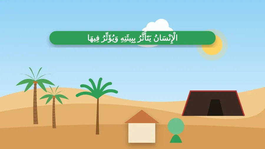 الْإِنْسَانُ يَتَأَثَّرُ بِبِيئَتِهِ وَيُؤَثِّرُ فِيهَا