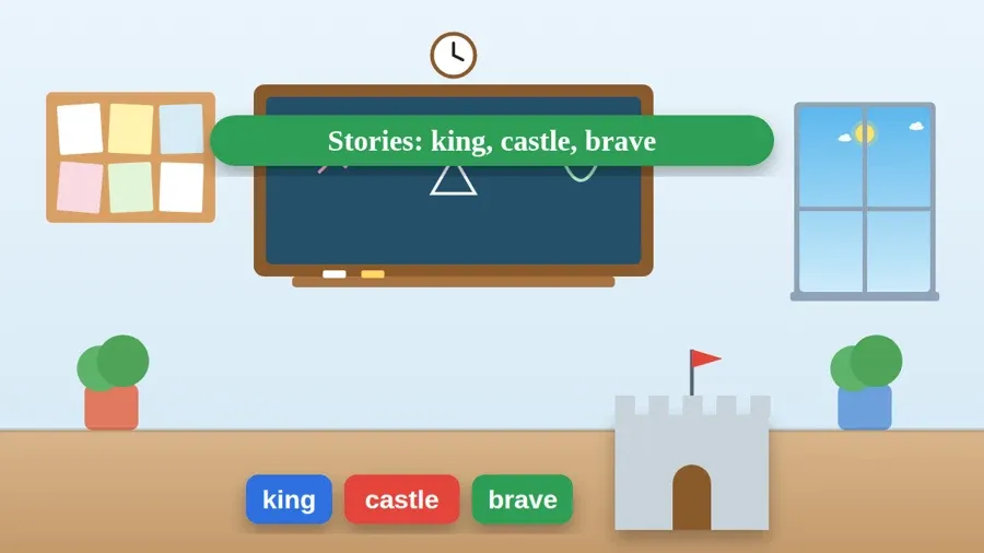 Stories: king, castle, brave