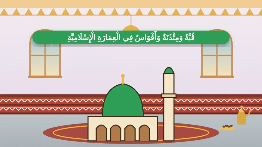 قُبَّةٌ وَمِئْذَنَةٌ وَأَقْوَاسٌ فِي الْعِمَارَةِ الْإِسْلَامِيَّةِ