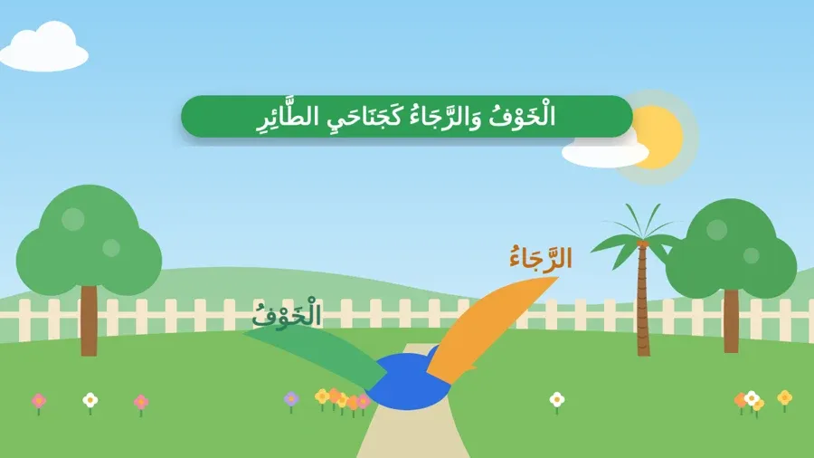 الْخَوْفُ وَالرَّجَاءُ كَجَنَاحَيِ الطَّائِرِ