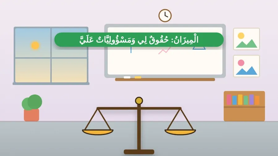 الْمِيزَانُ: حُقُوقٌ لِي وَمَسْؤُولِيَّاتٌ عَلَيَّ