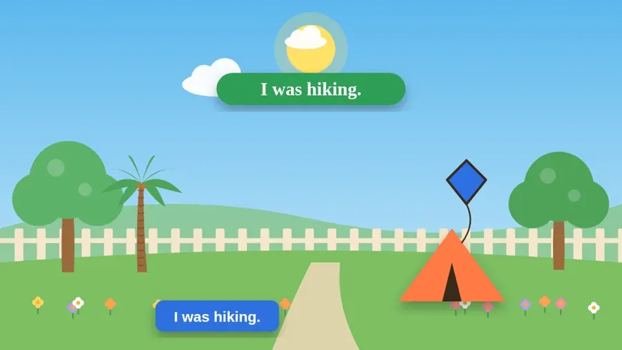 I was hiking.