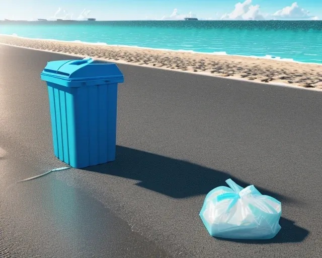 a plastic bag: نحافظ على البيئة