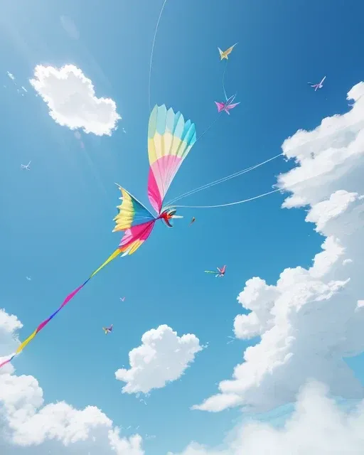 kite: طائرة ورقية في السماء
