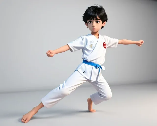 I'm doing karate