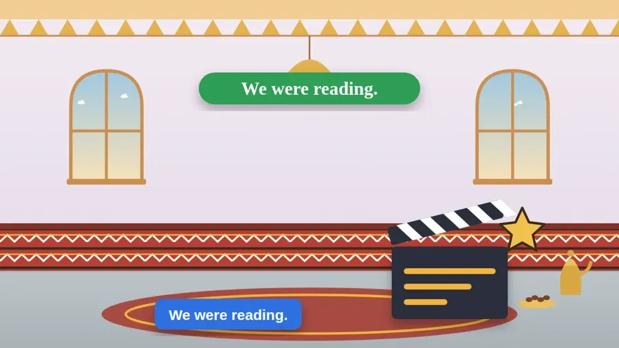 We were reading.