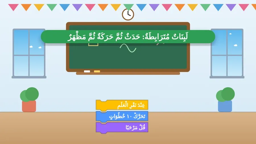 لَبِنَاتٌ مُتَرَابِطَةٌ: حَدَثٌ ثُمَّ حَرَكَةٌ ثُمَّ مَظْهَرٌ