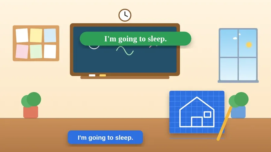 I'm going to sleep.